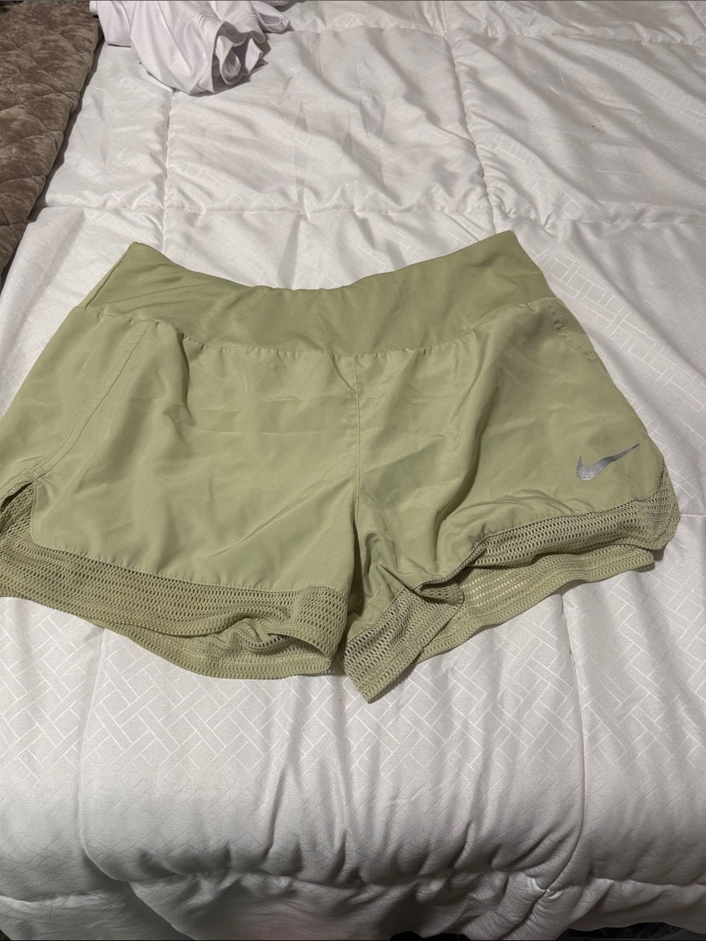 Nike Light Olive Women's Athletic Running Shorts